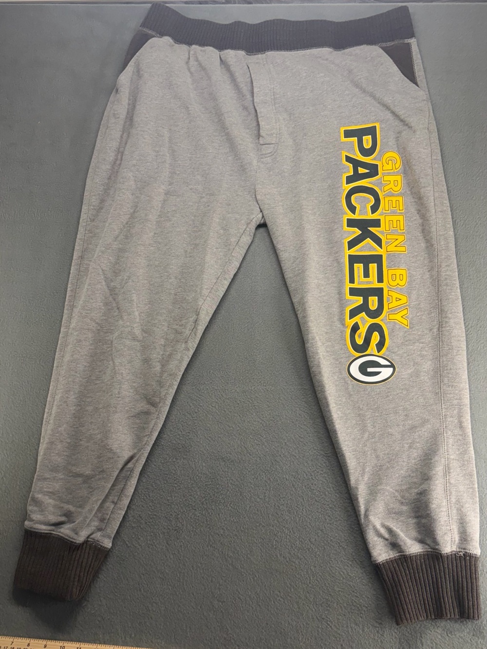 NFL Green Bay Packers Gray Jogger Sweatpants Pajama Pants XXL with Logo